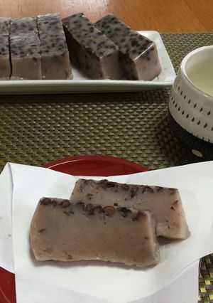 牛乳パックで簡単♪小豆ういろう-レシピのメイン写真