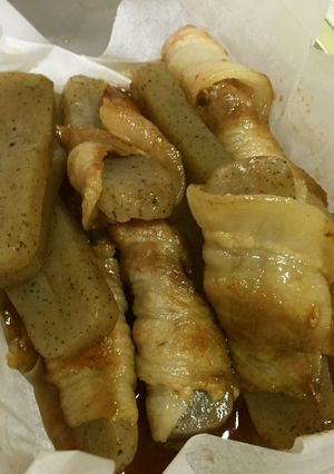 こんにゃくの豚肉巻き-レシピのメイン写真