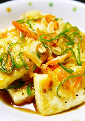 揚げずに簡単さっぱり！木綿豆腐の南蛮漬け-レシピのメイン写真