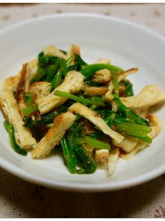 ほうれん草と焼き揚げの和え物-レシピのメイン写真