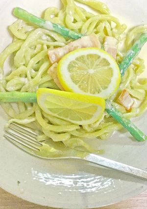 プチ薬膳☆アスパラガスでフェットチーネ-レシピのメイン写真