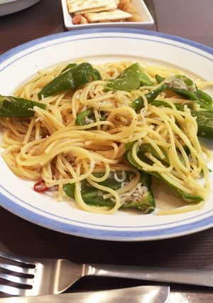 万願寺とうがらし＆しらすのペペロンチーノ-レシピのメイン写真