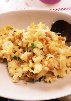 離乳食完了期❀✿納豆チャーハン-レシピのメイン写真