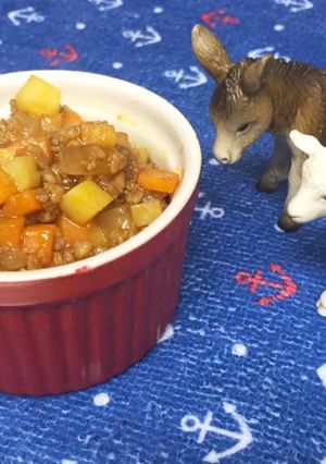 簡単5分で常備品！洋風野菜入りそぼろ♪-レシピのメイン写真