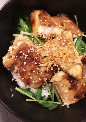 鯖の竜田揚げ丼-レシピのメイン写真