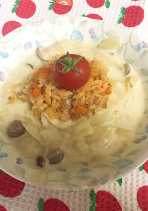 子ども大好き♪即席ホワイトソースご飯☆-レシピのメイン写真