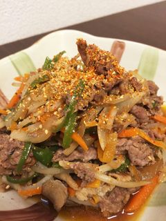 牛肉と野菜でプルコギ風炒め煮-レシピのメイン写真