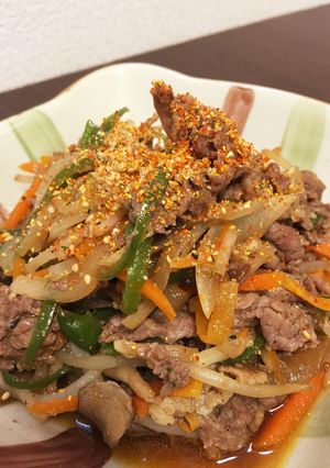牛肉と野菜でプルコギ風炒め煮-レシピのメイン写真