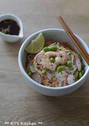 エビと枝豆のヘルシーそうめん-レシピのメイン写真
