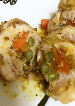 簡単!チキンロール ハニーマスタード味-レシピのメイン写真