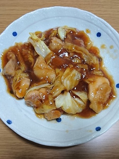 鶏のモモ肉とキャベツ砂糖醤油をからませて-レシピのメイン写真