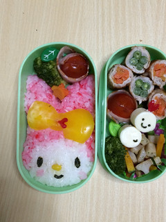 マイメロキャラ弁-レシピのメイン写真
