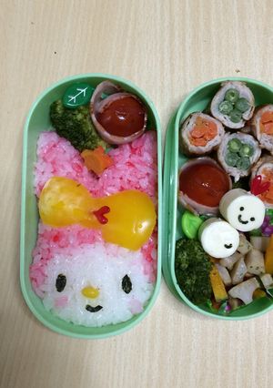 マイメロキャラ弁-レシピのメイン写真