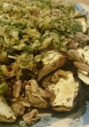 かんたん！焼き茄子のいわし薬味のせ-レシピのメイン写真