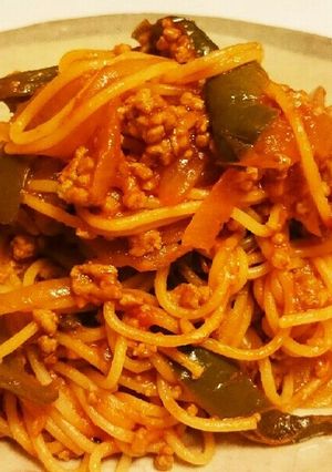 ミートナポリタン-レシピのメイン写真