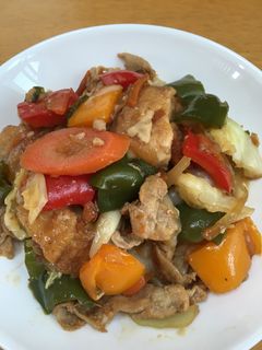 豚肉とカラフル野菜のオイスターソース炒め-レシピのメイン写真
