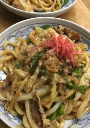 破竹とピーマン入り・焼うどん-レシピのメイン写真