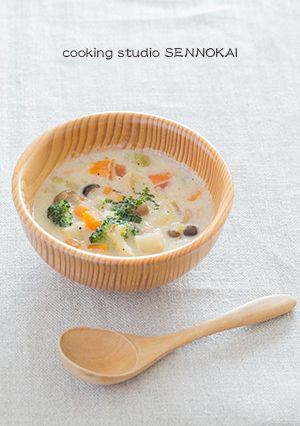 ヘルシー野菜たっぷり酒粕クリームシチュー-レシピのメイン写真