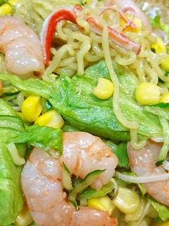 簡単★【ごろごろエビのラーメンサラダ】♪-レシピのメイン写真