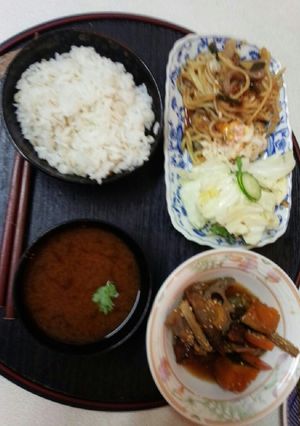 血管ダイエット食766（焼きそば定食）-レシピのメイン写真