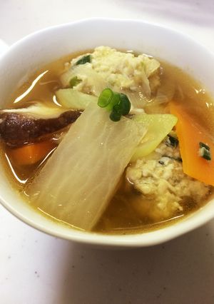 簡単うまうま鶏肉団子汁-レシピのメイン写真