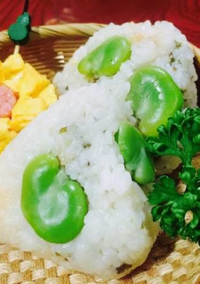そらまめと塩昆布の炊き込みごはん-レシピのメイン写真