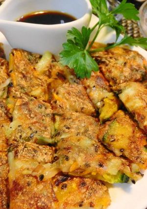 カラフル野菜の栄養チヂミ☆-レシピのメイン写真