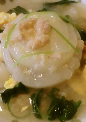 ♡新玉ねぎの蟹トロ美味し～い！スープ-レシピのメイン写真
