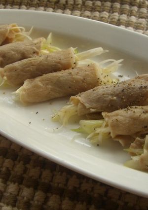豚しゃぶ肉で☆オードブル風ねぎ巻き-レシピのメイン写真