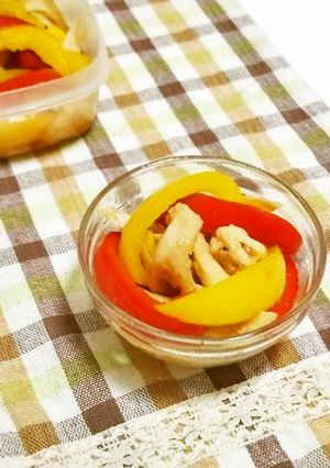 サラダチキンと焼きパプリカの和風マリネ-レシピのメイン写真