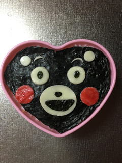 キャラ弁簡単くまモン-レシピのメイン写真