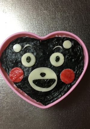 キャラ弁簡単くまモン-レシピのメイン写真