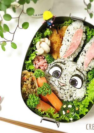 ズートピア☆ジュディ キャラ弁-レシピのメイン写真