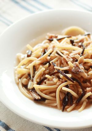 【離乳食後期】きのことひじきのツナパスタ-レシピのメイン写真