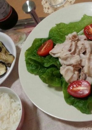夏バテ防止に♪冷しゃぶサラダ-レシピのメイン写真