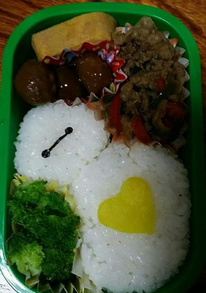 お寝坊の朝はベイマックス弁当♪-レシピのメイン写真
