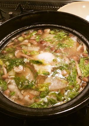 たっぷり鶏ダシとセロリ葉の玄米雑炊-レシピのメイン写真
