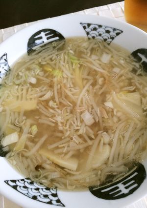 【低糖質な食事】たけのこともやしのスープ-レシピのメイン写真