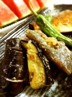 簡単!茄子とこんにゃく味噌炒め-レシピのメイン写真