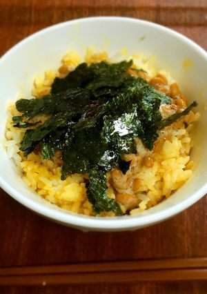最強！韓国風納豆のせ卵かけご飯-レシピのメイン写真