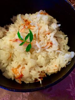 釜揚げ桜エビとしらすの炊き込みごはん-レシピのメイン写真