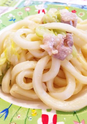 子ども大好き♡味噌バター焼うどん-レシピのメイン写真