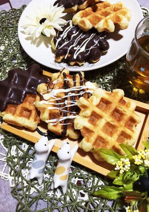 ベルギーワッフル❤バレンタインにも!-レシピのメイン写真