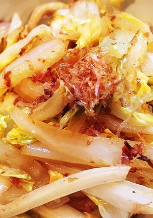 ホンマ簡単。白菜だけ炒め-レシピのメイン写真