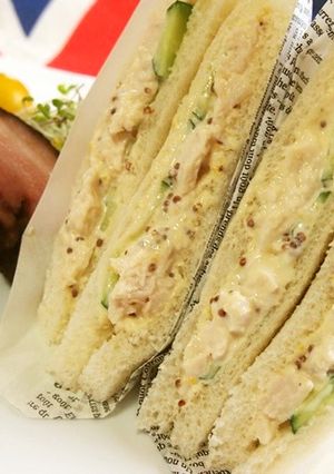 ♡サラダチキンのマスタードマヨサンド♡-レシピのメイン写真