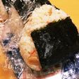 焼豚とカニかまで炒飯風♪オイルおにぎり
