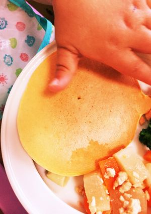 離乳食完了期❀✿ふわふわホットケーキ-レシピのメイン写真