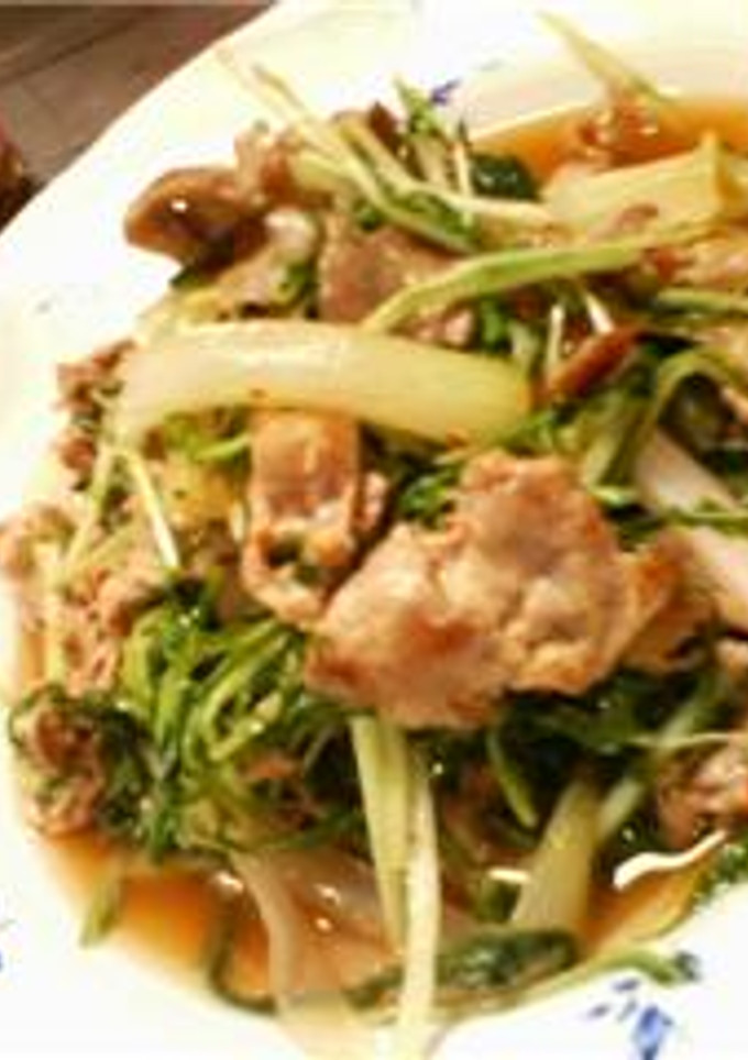 タイ風★豚肉と水菜の炒めもの-レシピのメイン写真
