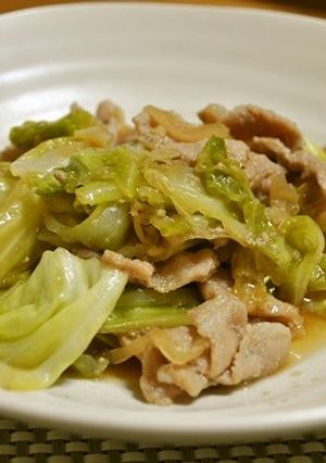 豚肉とキャベツの生姜炒め-レシピのメイン写真