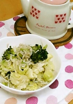 シャキ✕2！野菜としらすのオイルサラダ。-レシピのメイン写真